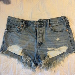 Free People Loving Good Vibrations Jean Shorts